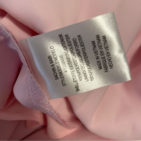 Sachin & Babi Blaine Taffeta Square Neck Sleeveless Pocket Dress Pink Size 8 NWT - Picture 8 of 8